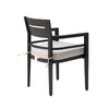 Outdoor Patio K D Aluminum Stationary Dining Chairs 4PCS With Outdoor-grade Sunbrella Fabric Cushion