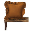 Ruffled Pillow Cover With Core Linen Pillow Living Room
