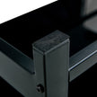 Glass Lift Top Coffee Table, 2-Layer Tempered Glass, Modern Simple, Black