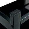 Glass Lift Top Coffee Table, 2-Layer Tempered Glass, Modern Simple, Black