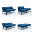 Navy Blue Convertible Folding Modern Sofa Bed