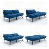 Navy Blue Convertible Folding Modern Sofa Bed