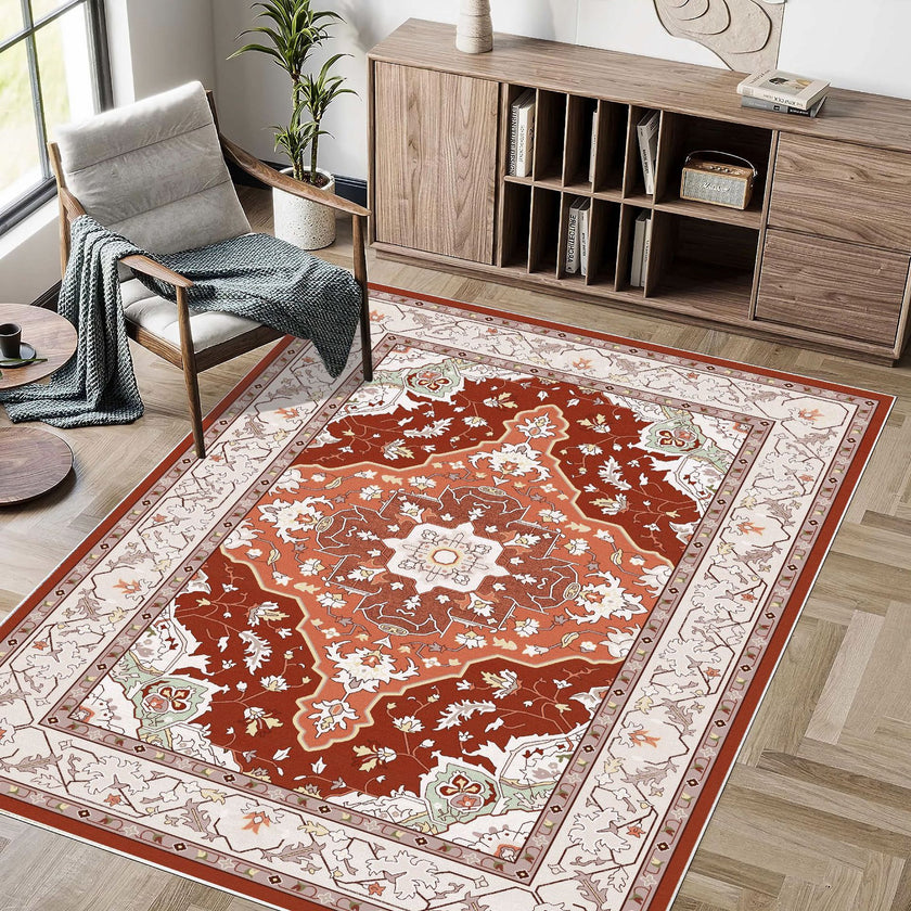 Bohemian Style Foldable Washed Cashmere Living Room Carpet