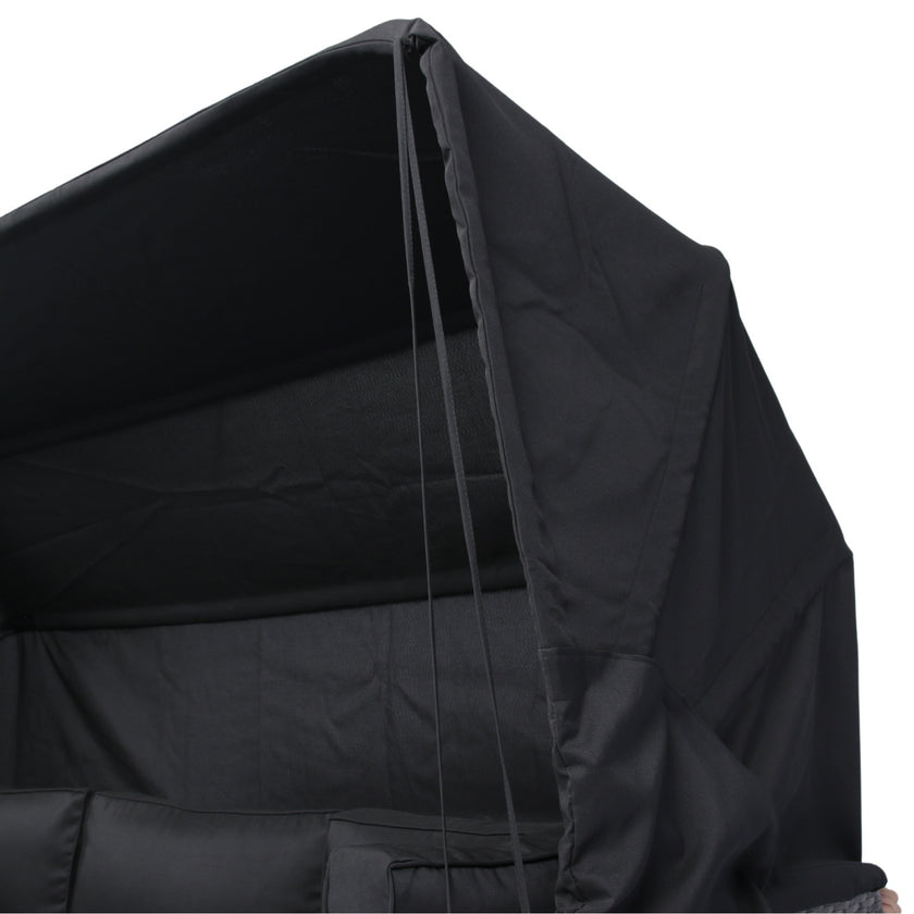 7-Piece Patio Set W Retractable Canopy   Wicker Rattan Sectional Sofa