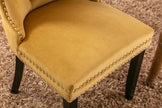 Modern High-end Plush Solid Wood Contemporary Velvet Cushioned Dining Chair