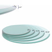 36 Round Tempered Glass Table Top 1 2  Thick Beveled Polished Edge