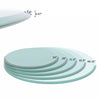 36 Round Tempered Glass Table Top 1 2  Thick Beveled Polished Edge