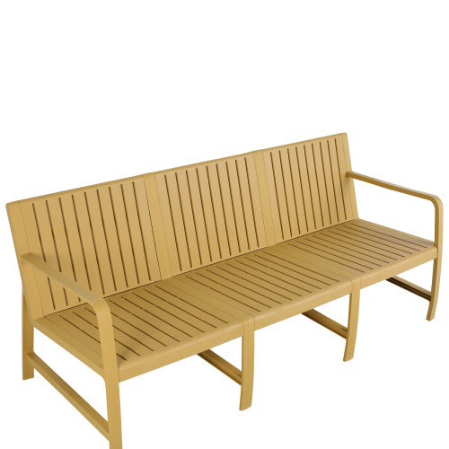 5-Piece Indoor Outdoor Furniture Set - 3-Seater Sofa ,2 Chairs & 2 Coffee Tables Waterproof PP Material - Easy Assembly Patio Conversation Set