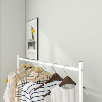 Garment Rack Freestanding Hanger Multi-functional Single Pole Bedroom Clothing Rack Bedroom