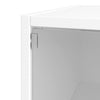 White Glass Door Shoe Box Shoe Storage Cabinet With RGB Led Light