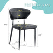 Black Minimalist Ergonomic Dining Chair, With A Curved Backrest For Comfortable Design,Unlocking A Comfortable And Minimalist New Sitting Posture. A Pack Of 4.Available In Black And White.