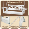 Wooden Outdoor Porch Swing With 2-Seat