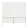 36'' Bathroom Vanity Without Countertop,Solid Wood Frame Bathroom Storage Cabinet Only, Freestanding Vanity With 4 Soft Closing Doors& 2 Drawers