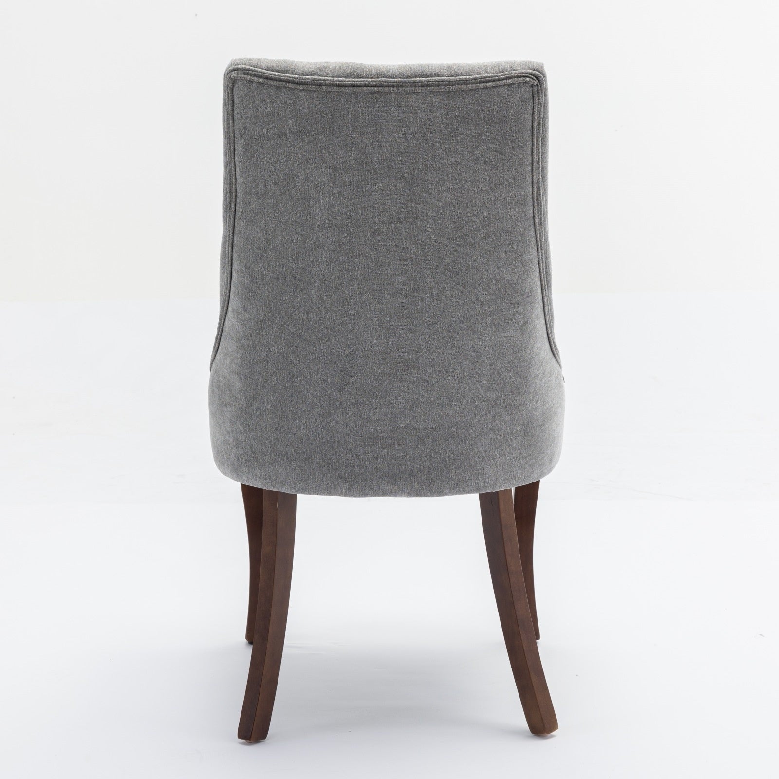 Rayon Cloth Flocking Linen Dining Chairs Channel Kitchen Dinner Chair Comfy Fabric Upholstered Accen