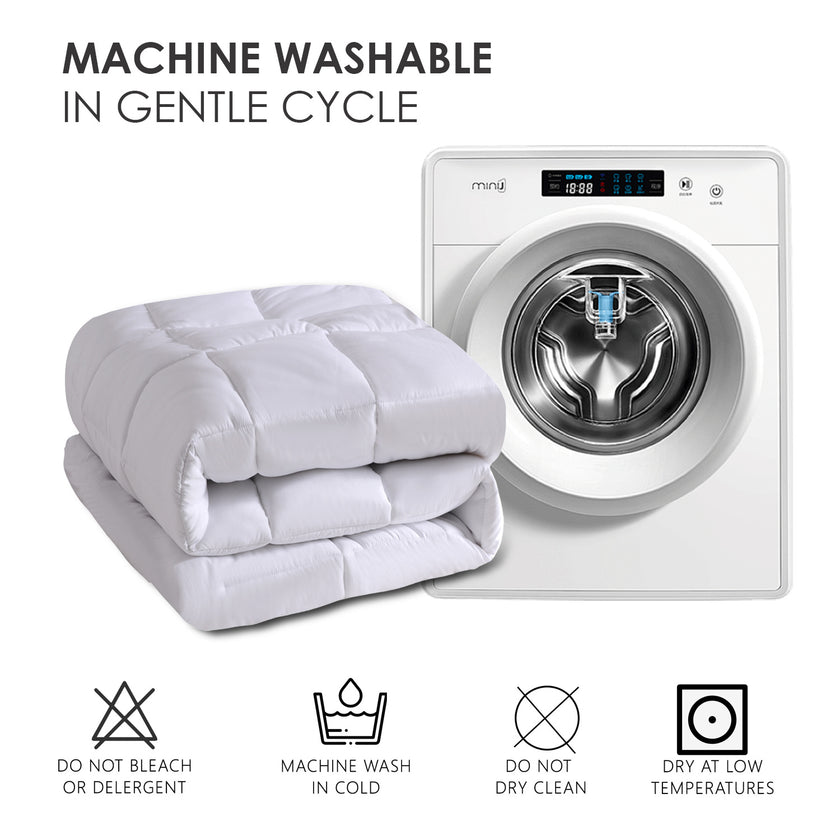 All-polyester Brushed Single Quilt Core Lattice Quilting With Microfiber Filling,  Suitable For All Seasons, Down Quilt Alternative, Breathable And Warm,  White Plaid, OKO-100 Certified, CPC Childre