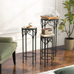 Decorative Flower Display Holder With Ceramic Top For Patio