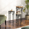 Decorative Flower Display Holder With Ceramic Top For Patio