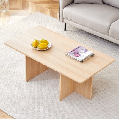 A Modern And Practical White Coffee Table. The Coffee Table Is Made Of Medium Density Fiberboard Material, Suitable For Living Room, Bedroom, And Study. CT-2O