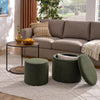 Ottoman, Multi-functional Combination Set Table Ottoman, Combination Of Ottoman And Table, With Drum Stool, With Storage Space