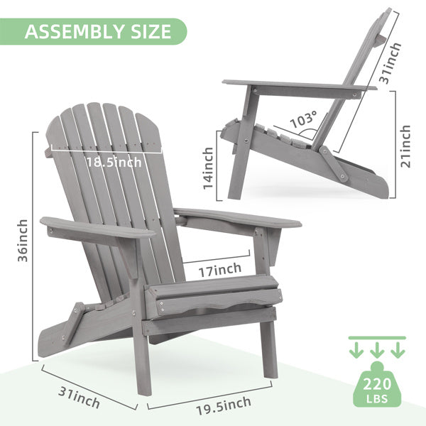 Two Piece Outdoor Solid Wood Folding Beach Chair, Frog Chair, Courtyard Folding Chair