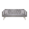 Modern Velvet  Sofa Bed Folding Futon For Lving Room