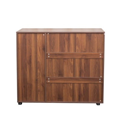 Shoe Cabinet, 5-Tier Shoe Storage Cabinet With Adjustable Shelves, Wooden Shoe Rack Organizer With Louvered Doors For Entryway, Hallway, Bedroom, Closet, Living Room