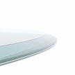 36 Round Tempered Glass Table Top 1 2  Thick Beveled Polished Edge