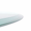 36 Round Tempered Glass Table Top 1 2  Thick Beveled Polished Edge
