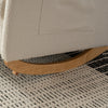 Accent Rocking Chair With Footrest High Back Rubber Wood Rocking Legs Bedroom Living Space
