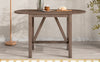 TOPMAX 3-Piece Wood Counter Height Dining Set With 2 Upholstered Chairs