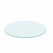 20  Round Tempered Glass Table Top 1 4  Thick Polished Edge
