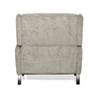 Oversized Textured Fabric Pushback Recliner Dark Beige And Dark Brown