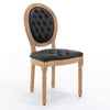 French Style Solid Wood Frame Antique Painting, PU Artificial Leather Decoration