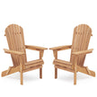 Wooden Outdoor Folding Beach Chair Two-piece Set