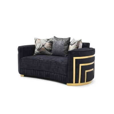 Soledad G00523A-L Loveseat , Black