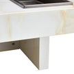 A Modern And Practical Coffee Table With Imitation Marble Patterns, Made Of MDF Material. The Fusion Of Elegance And Natural Fashion 31.4X 31.4X12