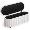 Linen Upholstered Storage Bench