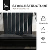 Modern Adirondack Chair With Cupholder Supports 330 Lbs For Patio Garden Lawn Black