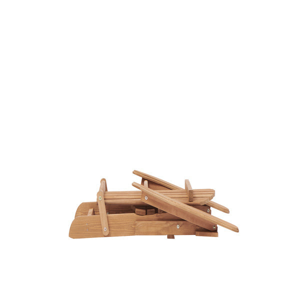 Wooden Outdoor Folding Beach Chair Two-piece Set