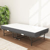Twin Folding Bed With Memory Foam Mattress, Portable Foldable Extra Bed, Rollaway Bed For Guests, And Sturdy Metal Frame
