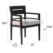 Outdoor Patio K D Aluminum Stationary Dining Chairs 4PCS With Outdoor-grade Sunbrella Fabric Cushion