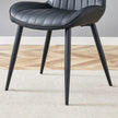 The Black Minimalist Ergonomic Dining Chair Comes In A Pack Of 4, With A Comfortable Design Of Extended And Curved Seat Cushions, Unlocking A Comfortable And Minimalist New Sitting Posture.