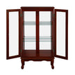 Display Cabinet With Adjustable Shelf And Mirrored Back Panel