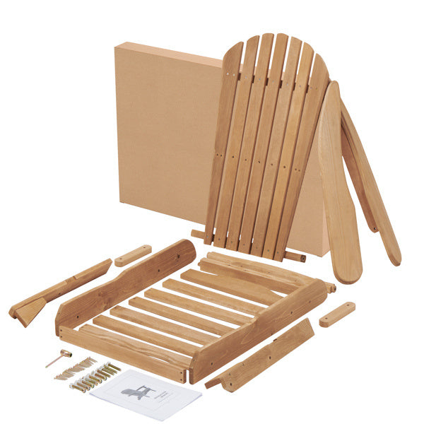 Wooden Outdoor Folding Beach Chair Two-piece Set