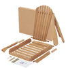 Wooden Outdoor Folding Beach Chair Two-piece Set