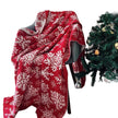 Nordic Knitted Snowflake Blanket Decorative Blanket Living Room Sofa