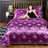 Silk Satin Jacquard Lace Four-piece Bedding