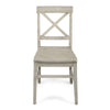 Acacia Wood Dining Chairs, Light Grey Wash, 21D X 17.75W X 35.5H Inch  Set Of 2