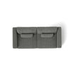 83  Modern Sofa Couches For Living Room, 3 Seater Sofa, Upholstered Compressed Cushions   Detachable Cover,Pewter