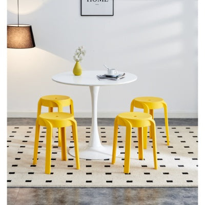 6 Pack Stackable Classroom Stools Plastic Stools Nesting Stools Colorful Round Stools Indoor Outdoor Flexible Seating Decorative Stools Chairs For Home Office School Classroom